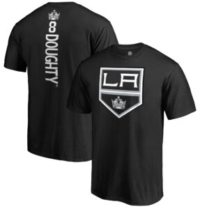 Men's Drew Doughty Black Los Angeles Kings Backer Name & Number T-Shirt