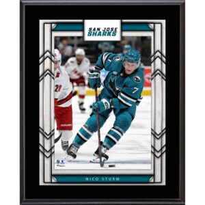 Nico Sturm San Jose Sharks 10.5" x 13" Sublimated Player Plaque