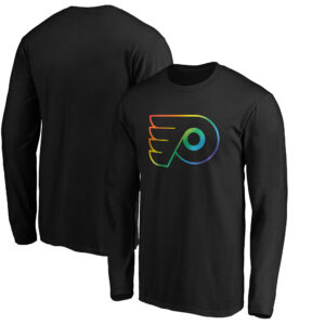 Men's Black Philadelphia Flyers Team Pride Logo Long Sleeve T-Shirt