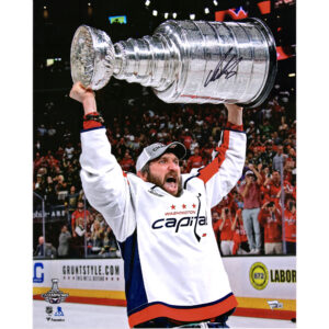 Alex Ovechkin Washington Capitals 2018 Stanley Cup Champions Autographed 16" x 20" Raising Cup Photograph