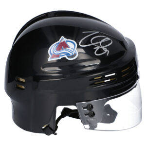 Nathan MacKinnon Colorado Avalanche Autographed Black Mini Helmet