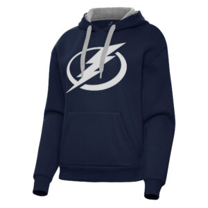 Women's Antigua Navy Tampa Bay Lightning Victory Pullover Hoodie