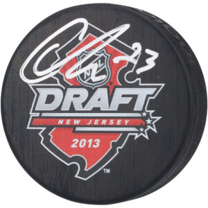 Carter Verhaeghe Florida Panthers Autographed 2013 NHL Draft Hockey Puck