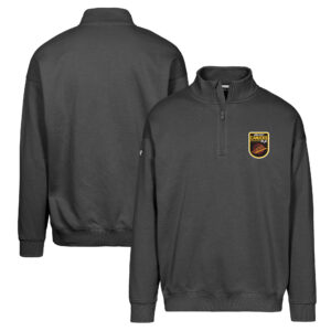 Men's Levelwear Black Vancouver Canucks Retro Murray Quarter-Zip Pullover Top