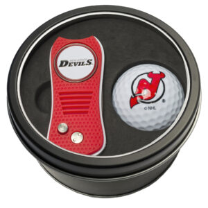 New Jersey Devils Divot Tool & Golf Ball Personalized Tin Gift Set