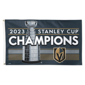 WinCraft  Vegas Golden Knights 2023 Stanley Cup Champions Locker Room 3' x 5' On-Ice Single-Sided Deluxe Flag