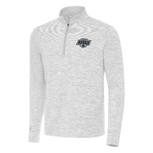 Men's Antigua Gray Los Angeles Kings Cause Quarter-Zip Top