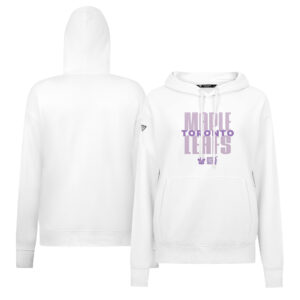 Women's Levelwear White Toronto Maple Leafs Adorn Persevere Pullover Hoodie