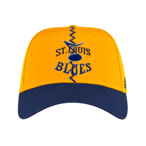 Men's adidas  Yellow St. Louis Blues Reverse Retro 2.0 Flex Fitted Hat