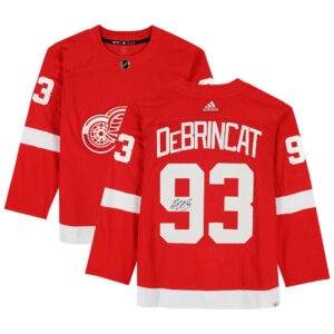 Alex DeBrincat Detroit Red Wings Autographed Red adidas Authentic Jersey