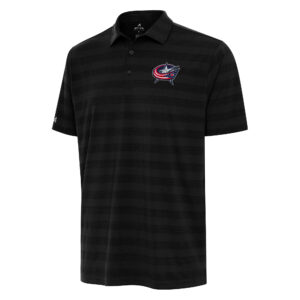 Men's Antigua  Black Columbus Blue Jackets Big & Tall Tunnel Polo