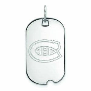 Women's Montreal Canadiens Sterling Silver Small Dog Tag