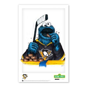 Cookie Monster Pittsburgh Penguins 11" x 17" Sesame Street Poster Print