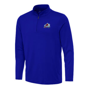 Men's Antigua Royal Colorado Avalanche Reprocess Quarter-Zip Top