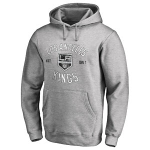 Men's Ash Los Angeles Kings Heritage Pullover Hoodie