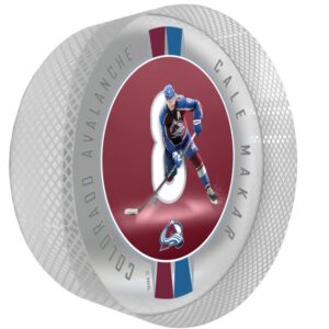 Cale Makar Colorado Avalanche Crystal Ribbon Puck