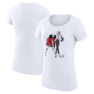 Women's G-III 4Her by Carl Banks White Ottawa Senators Hockey Girls Fitted T-Shirt