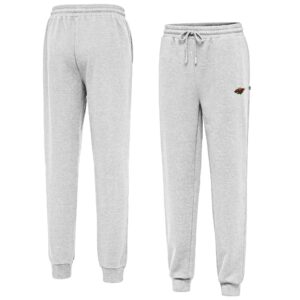 Men's Antigua Heather Gray Minnesota Wild Idol Jogger Pants