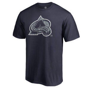 Men's Navy Colorado Avalanche Static Logo T-Shirt