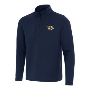 Men's Antigua  Navy Nashville Predators Insider Quarter-Zip Top