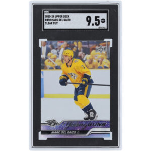 Marc Del Gaizo Nashville Predators 2023-24 Upper Deck Series 2 Clear Cut Young Guns #498 SGC Authenticated 9.5 Rookie Card