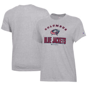 Women's Champion Heather Gray Columbus Blue Jackets Core T-Shirt