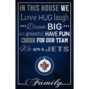 Winnipeg Jets 17'' x 26'' In This House Sign