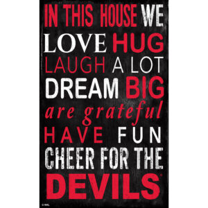 New Jersey Devils 11" x 19" In This House Sign