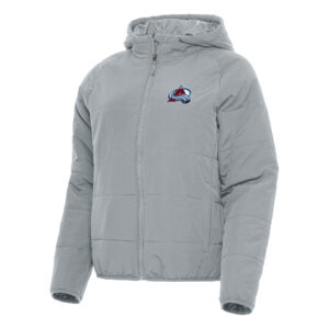 Women's Antigua Gray Colorado Avalanche Universe Full-Zip Puffer Jacket