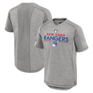 Men's Fanatics  Gray New York Rangers 2024 Stanley Cup Playoffs Authentic Pro T-Shirt