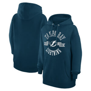 Women's G-III 4Her by Carl Banks Navy Tampa Bay Lightning City Graphic Fleece Pullover Hoodie