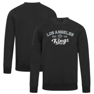 Men's Levelwear Black Los Angeles Kings Zane Ice Wall Pullover Sweatshirt