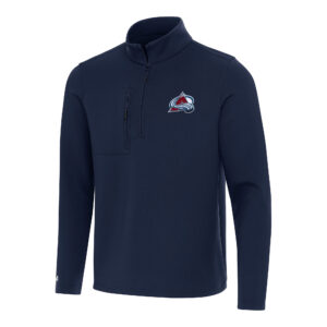 Men's Antigua  Navy Colorado Avalanche Insider Quarter-Zip Top