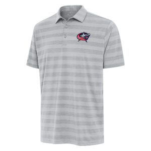 Men's Antigua  Gray Columbus Blue Jackets Big & Tall Tunnel Polo