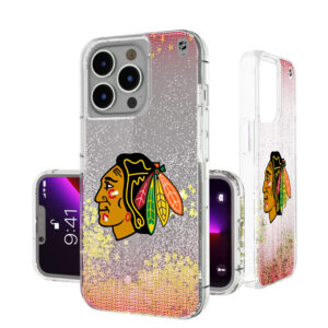 Chicago Blackhawks Linen Logo iPhone Glitter Case