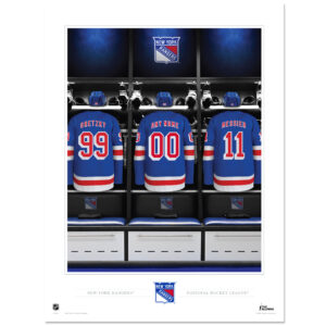 New York Rangers 12"x16" Personalized Locker Room Alumni Photo Print