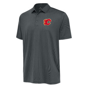 Men's Antigua Pewter Calgary Flames Ellipse Polo