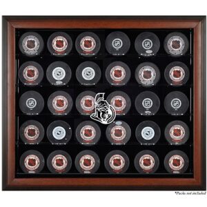 Ottawa Senators 30-Puck Brown Display Case