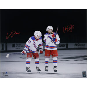 Vincent Trocheck & Adam Fox New York Rangers Autographed 16" x 20" Dual Photograph