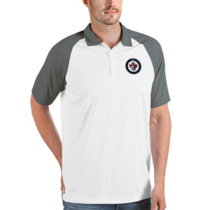 Men's Antigua White Winnipeg Jets Nova Polo